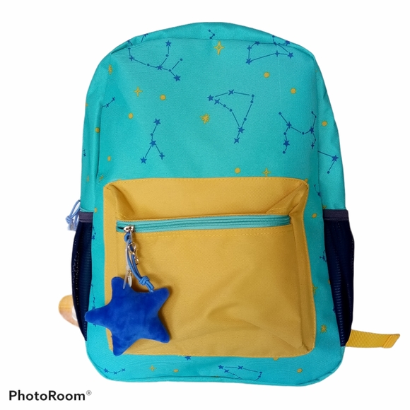 Cat & Jack Handbags - Aqua Blue/Yellow Pattern Backpack  NWT  Cat & Jack
